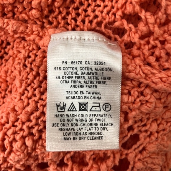 Anthropologie Yellow Bird Peaked Pointelle Sweater - Picture 8 of 8